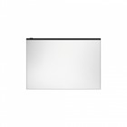 Папка-конверт на ZIP-молнии А5 (289х214 мм), 180 мкм, ErichKrause Diamond Total White, с тиснением, полупрозрачная, белая - фото 12416039