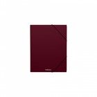 Папка на резинке А5+, 600 мкм, ErichKrause Matt Blackberry Marsala, корешок 30 мм, ароматизированная, до 300 листов, тиснение "песок", микс - фото 24565411