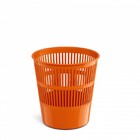 Корзина для бумаг и мусора ErichKrause Neon Solid, 9 литров, пластик, сетчатая, оранжевый неон - фото 9528768