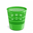 Корзина для бумаг и мусора ErichKrause Neon Solid, 12 литров, пластик, сетчатая, зеленый неон - фото 9528786