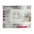 Кронштейн Ultramounts UM831TW, для ТВ, наклонный, 17-43", 25 мм от стены, белый - фото 51434064