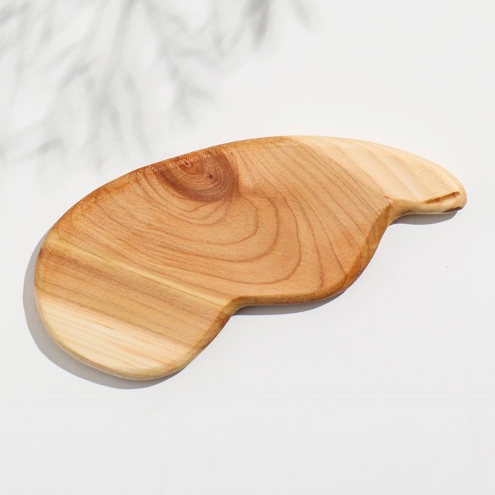 Пластина -скребок для массажа Гуаша крылышко 10х5см туя 19900₽