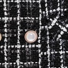 Пиджак твидовый двубортный MIST р. 44, черный - фото 809191333