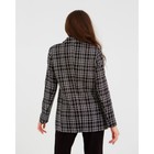 Пиджак твидовый двубортный MIST р. 44, черный - фото 809191330