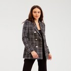 Пиджак твидовый двубортный MIST р. 46, черный 7334760