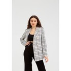 Пиджак женский твидовый двубортный MIST, размер 48, белый  (артикул 7334766)  большой выбор товаров оптом и в розницу по низким ценам с доставкой