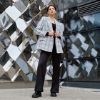 Пиджак женский твидовый двубортный MIST, размер 48, белый  (артикул 7334766)  большой выбор товаров оптом и в розницу по низким ценам с доставкой