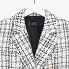 Пиджак женский твидовый двубортный MIST, размер 48, белый  (артикул 7334766)  большой выбор товаров оптом и в розницу по низким ценам с доставкой