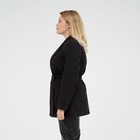Пиджак женский с поясом MIST plus-size, размер 54, цвет чёрный - Фото 6