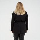 Пиджак женский с поясом MIST plus-size, размер 54, цвет чёрный - Фото 7