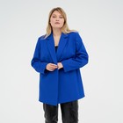 Пиджак женский с поясом MIST plus-size, размер 52, цвет синий - фото 1331955