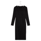 Платье миди женское MIST, размер 46, чёрное  (артикул 7471745)  большой выбор товаров оптом и в розницу по низким ценам с доставкой