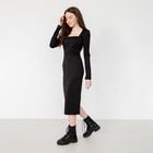 Платье женское миди MIST р. 48, черный  (артикул 7471746)  большой выбор товаров оптом и в розницу по низким ценам с доставкой