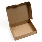 Коробка самосборная, бурая, 38 х 28 х 9 см - Фото 2