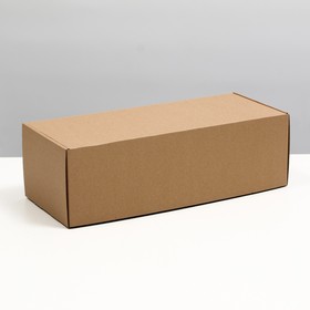 Коробка самосборная, бурая, 38 х 16 х 12 см