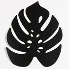 Салфетка декоративная "Тропики" черная, 36,5 х 30 см, 100% п/э, фетр - Фото 2