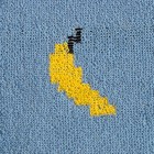 Полотенце кухонное Этель Бананы цв. голубой, 25*25 см 100% хлопок - фото 53689683