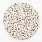 Салфетка декоративная «Доляна», бежевая, 18×18 см, 100% хлопок - Фото 2