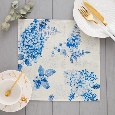 Салфетка декоративная «Сирень», 30×30 см,100% п/э