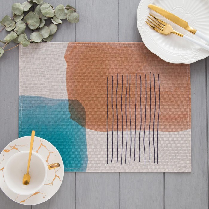 Салфетка декоративная «Этика», 30×40 см,100% п/э - Фото 1