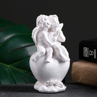 Фигурка гипс «Ангелы на сердце», перламутровый, 14×8×6 см - Фото 1