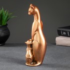Фигура "Кошка с котенком" бронза, 21х7х7см - Фото 3
