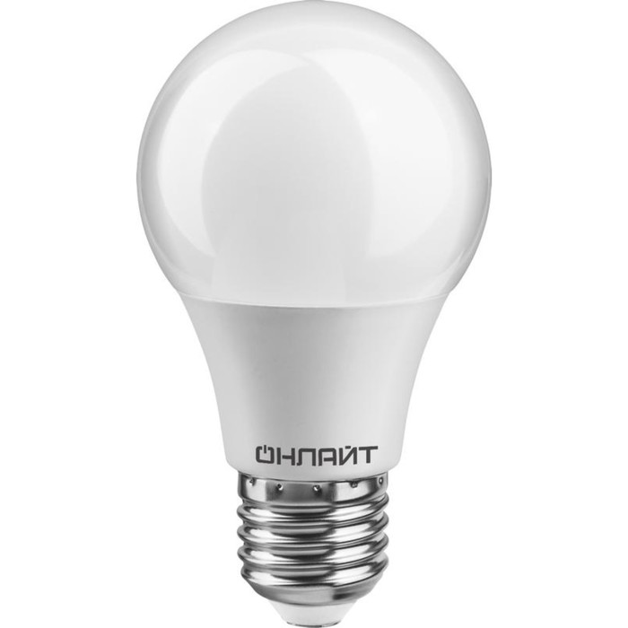 Лампа светодиодная "ОНЛАЙТ", E27, 7 Вт, 6500 К, 640 Лм, грушевидная