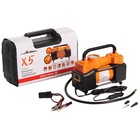 Компрессор автомобильный X5, двухпоршневой, в пласт.кейсе, 50 л/мин, 10 АТМ - Фото 1