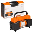 Компрессор автомобильный X5, двухпоршневой, в пласт.кейсе, 50 л/мин, 10 АТМ - Фото 2