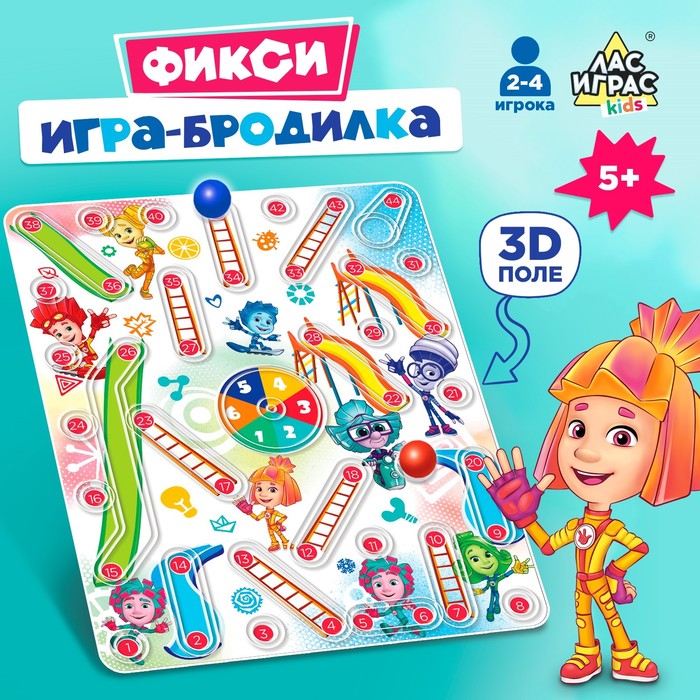 Настольная игра-бродилка «Фикси бродилка», Фиксики - Фото 1