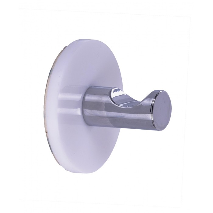 Крючок круглый самоклеящийся, зеркальный