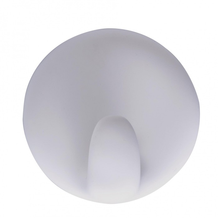 Крючок круглый самоклеящийся, цвет белый d 57 мм