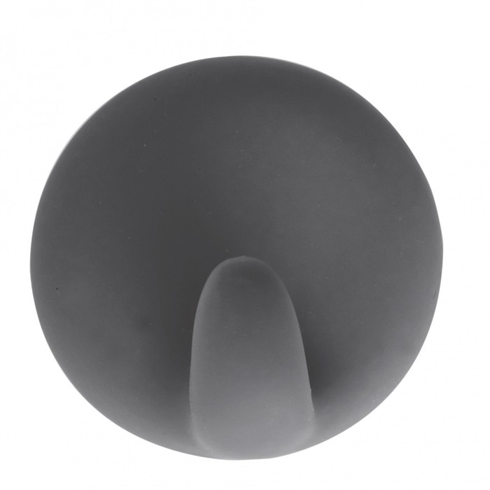 Крючок круглый самоклеящийся, цвет серый d 57 мм