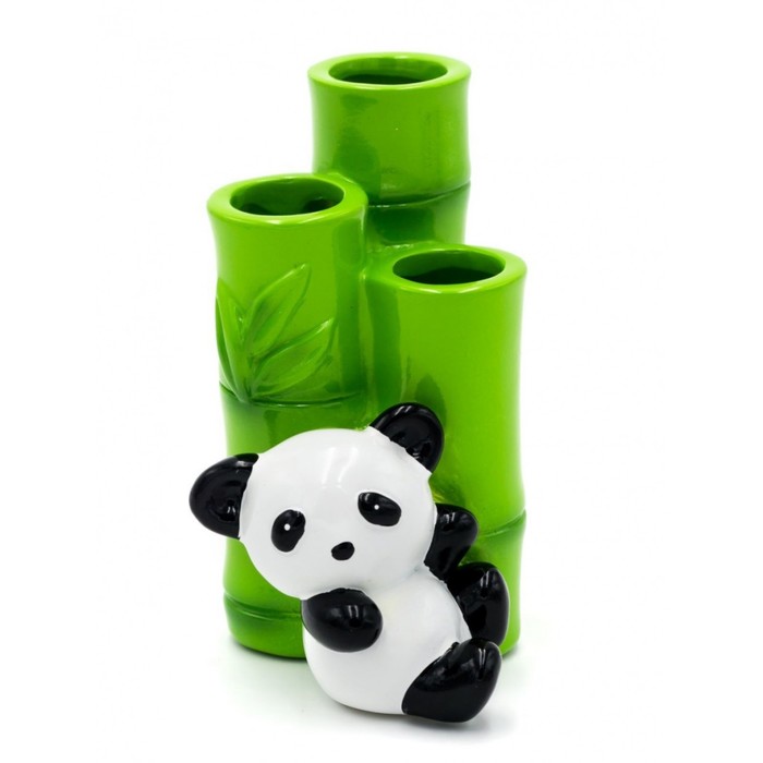 Стаканчик для зубной щётки Panda, цветной - Фото 1
