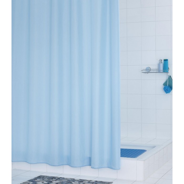 Штора для ванных комнат Madison голубой 180х200 см - Фото 1