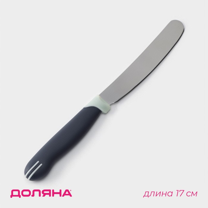 

Нож для масла Доляна «Страйп», лезвие 7,5 см, цвет синий