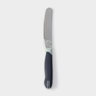 Нож для масла Доляна «Страйп», лезвие 7,5 см, цвет синий - Фото 4