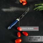 Нож для сыра Доляна «Страйп», лезвие 15 см, цвет синий - Фото 2