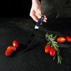 Нож для сыра Доляна «Страйп», лезвие 15 см, цвет синий - Фото 5