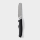 Нож для масла Доляна «Грайм», лезвие 11 см, цвет чёрный - Фото 4