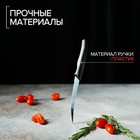 Нож Доляна «Грайм» для цитрусовых, лезвие 11,5 см, цвет чёрный - Фото 4