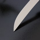 Нож кухонный Доляна «Грайм», лезвие 11,5 см, цвет чёрный - Фото 4
