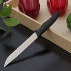 Нож кухонный Доляна «Грайм», лезвие 15 см, цвет чёрный - Фото 2