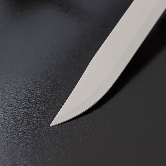 Нож кухонный Доляна «Грайм», лезвие 15 см, цвет чёрный - фото 1907361208