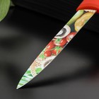 Нож кухонный с антиналипающим покрытием Доляна «Урожай» универсальный, лезвие 12,5 см - Фото 2