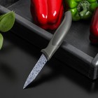 Нож с антиналипающим покрытием Доляна «Гранит», овощной, лезвие 8 см - фото 5735906