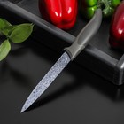 Нож с антиналипающим покрытием Доляна «Гранит», универсальный, лезвие 12,5 см - Фото 2