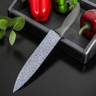 Нож с антиналипающим покрытием Доляна «Гранит», шеф, лезвие 20 см - Фото 3