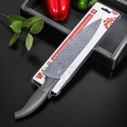 Нож с антиналипающим покрытием Доляна «Гранит», шеф, лезвие 20 см - Фото 4