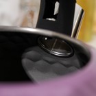 Чайник со свистком из нержавеющей стали Magistro Glow, 3 л, индукция, ручка soft-touch, цвет фиолетовый - Фото 3